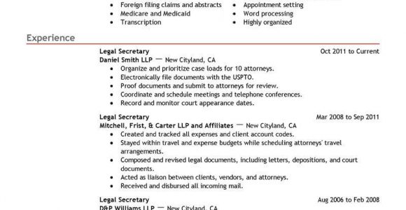 Workers Compensation Legal assistant Resume Sample Legal assistant Cv October 2021
